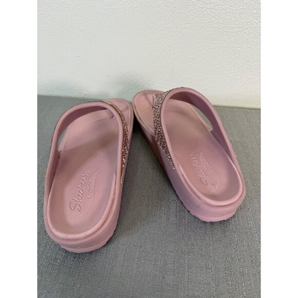 Skechers Women's Arch Fit Cali Breeze 2.0 Shine On Sandal Sz 9 Pink Comfort - Picture 10 of 10